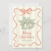 Funky Hand Drawn Scribble Retro Weihnachten (Vorderseite)