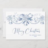 Funky Hand Drawn Scribble Retro Weihnachten (Vorderseite)