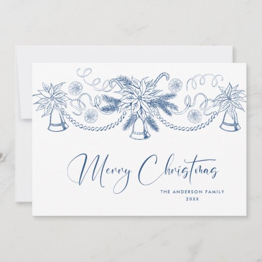 Funky Hand Drawn Scribble Retro Weihnachten (Vorderseite)