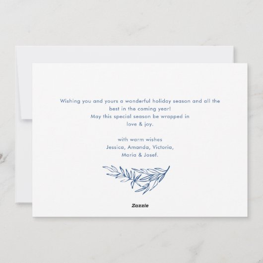 Funky Hand Drawn Scribble Retro Weihnachten (Rückseite)