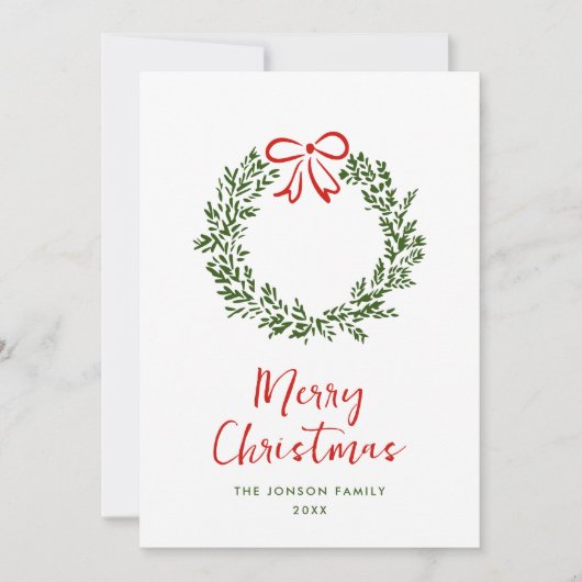 Funky Hand Drawn Scribble Retro Weihnachten (Vorderseite)