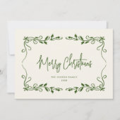 Funky Hand Drawn Scribble Retro Weihnachten (Vorderseite)