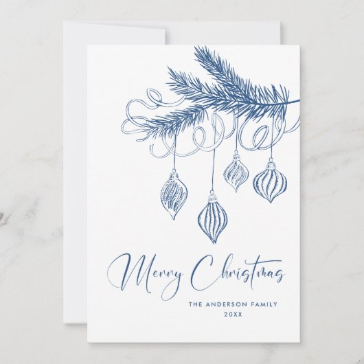 Funky Hand Drawn Scribble Retro Weihnachten (Vorderseite)