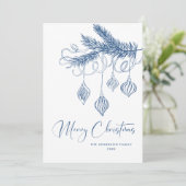 Funky Hand Drawn Scribble Retro Weihnachten (Stehend Vorderseite)