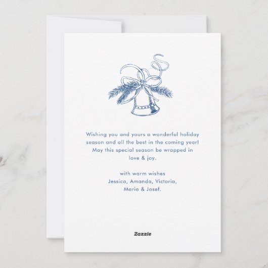 Funky Hand Drawn Scribble Retro Weihnachten (Rückseite)