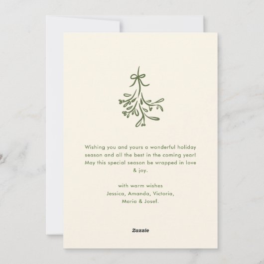 Funky Hand Drawn Scribble Retro Weihnachten (Rückseite)