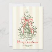 Funky Hand Drawn Scribble Retro Weihnachten (Vorderseite)