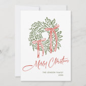 Funky Hand Drawn Scribble Retro Weihnachten (Vorderseite)