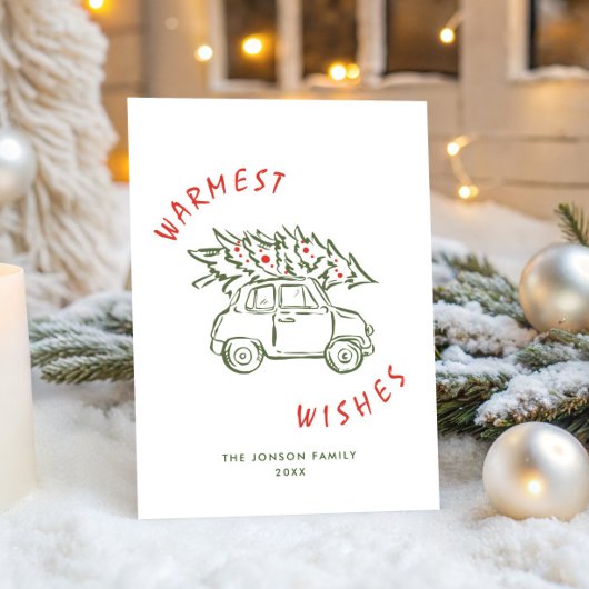 Funky Hand Drawn Scribble Retro Weihnachten