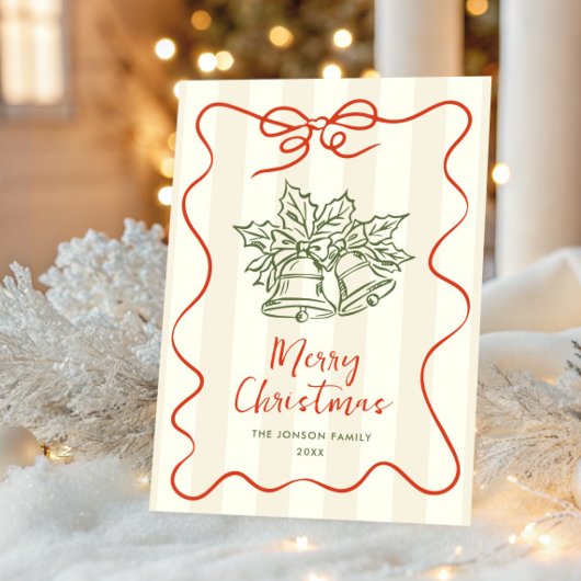 Funky Hand Drawn Scribble Retro Weihnachten