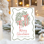 Funky Hand Drawn Scribble Retro Weihnachten