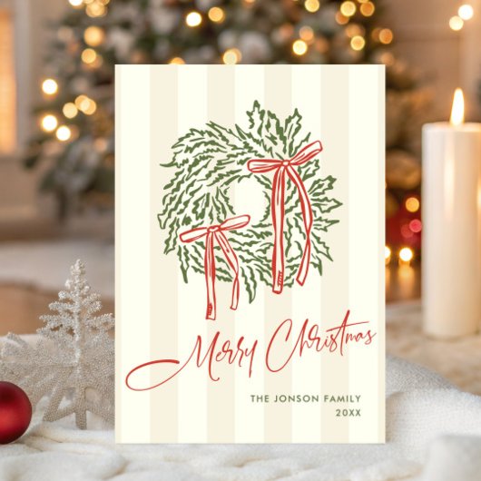 Funky Hand Drawn Scribble Retro Weihnachten