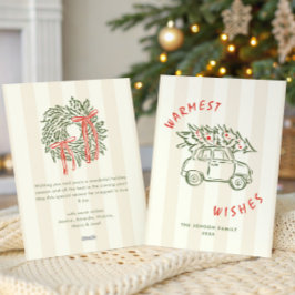 Funky Hand Drawn Scribble Retro Weihnachten