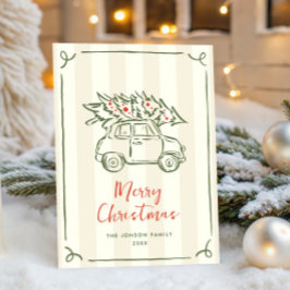 Funky Hand Drawn Scribble Retro Weihnachten