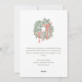 Funky Hand Drawn Scribble Retro Weihnachten (Rückseite)