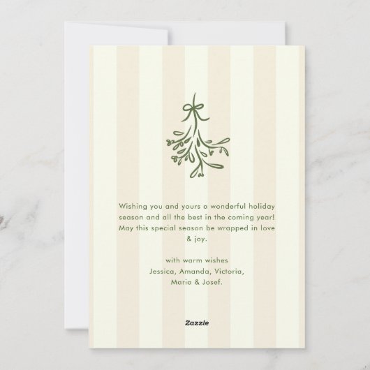 Funky Hand Drawn Scribble Retro Weihnachten (Rückseite)