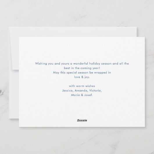 Funky Hand Drawn Scribble Retro Weihnachten (Rückseite)