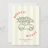 Funky Hand Drawn Scribble Retro Weihnachten (Vorderseite)