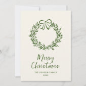 Funky Hand Drawn Scribble Retro Weihnachten (Vorderseite)