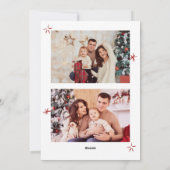 Funky Hand Drawn Scribble Retro Weihnachten 3 Foto (Rückseite)