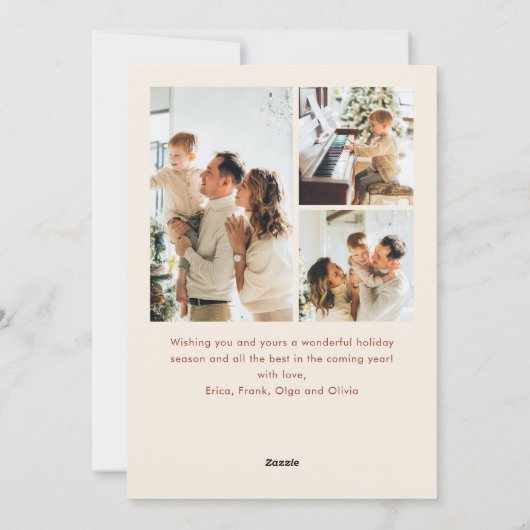 Funky Hand Drawn Scribble Retro Weihnachten 4 Foto (Rückseite)