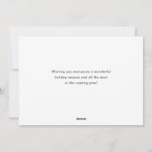 Funky Hand Drawn Whimsical Christmas Feiertagskarte (Rückseite)