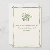 Funky Hand Drawn Whimsical Weihnachtsfeier Einladung (Rückseite)