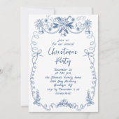 Funky Hand Drawn Whimsical Weihnachtsfeier Einladung (Vorderseite)