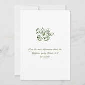 Funky Hand Drawn Whimsical Weihnachtsfeier Einladung (Rückseite)