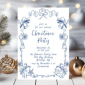 Funky Hand Drawn Whimsical Weihnachtsfeier Einladung