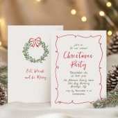 Funky Hand Drawn Whimsical Weihnachtsfeier Einladung