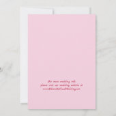 Funky Hand gezeichnete Champagne Wedding Save the Einladung (Rückseite)