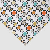 Funky Hanging Circles Retro Mitte Jahrhundert Seidenpapier (Ausschnitt)