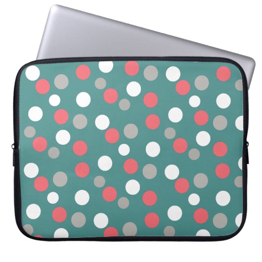 Funky Happy Balls Geometry Laptop Sleeve (Vorderseite)