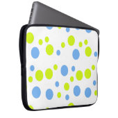 Funky Happy Bubbles Colorful Laptop Sleeve (Vorne Rechts)