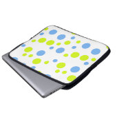 Funky Happy Bubbles Colorful Laptop Sleeve (Vorne Knopf)