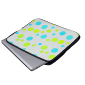 Funky Happy Bubbles Colorful Laptop Sleeve (Vorne Knopf)