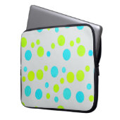 Funky Happy Bubbles Colorful Laptop Sleeve (Vorderseite Links)