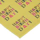 Funky Happy Geburtstag Picknick Tischdecke (Schrägansicht)