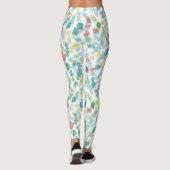 Funky Happy Summer Punkts Pattern Leggings (Rückseite)