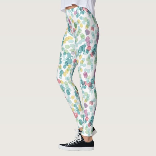 Funky Happy Summer Punkts Pattern Leggings (Links)