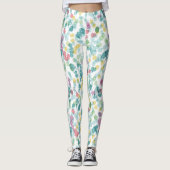 Funky Happy Summer Punkts Pattern Leggings (Vorderseite)