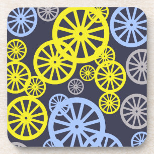 Funky Happy Wheel Kreis Muster Produkt Getränkeuntersetzer