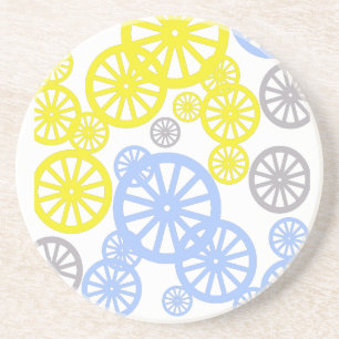 Funky Happy Wheel Kreis Muster Produkt Getränkeuntersetzer