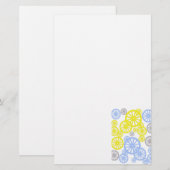 Funky Happy Wheel Muster Briefpapier (Vorne/Hinten)