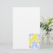 Funky Happy Wheel Muster Briefpapier (Stehend Vorderseite)
