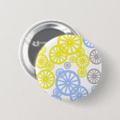Funky Happy Wheel Muster Button (Vorne & Hinten)