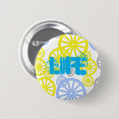 Funky Happy Wheel Muster Button (Vorne & Hinten)