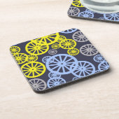 Funky Happy Wheel Muster Getränkeuntersetzer (Linke Seite)