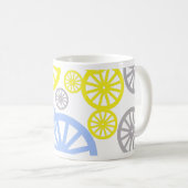 Funky Happy Wheel Muster Kaffeetasse (VorderseiteRechts)